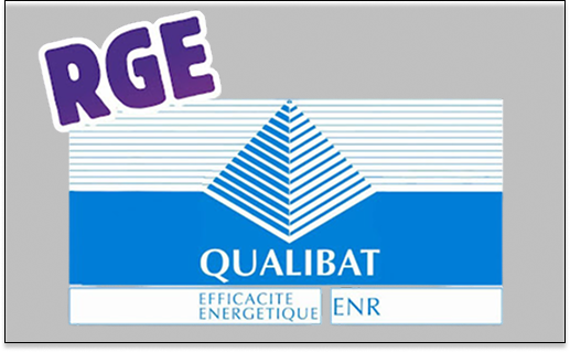 Logo RGE Qualibat Efficacité Énergétique ENR, certification pour les professionnels de la rénovation énergétique